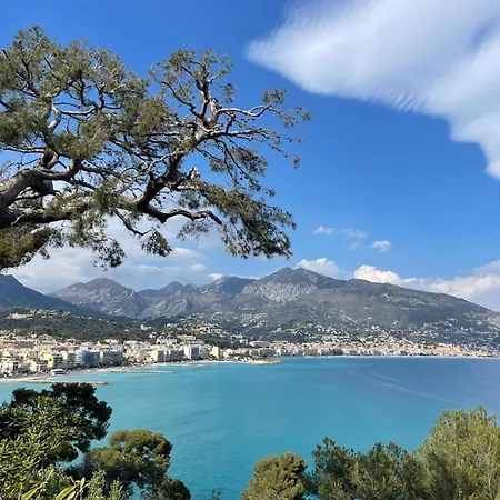 Independant - Entree & Terrasse Privatives - Vue - Parking 芒通