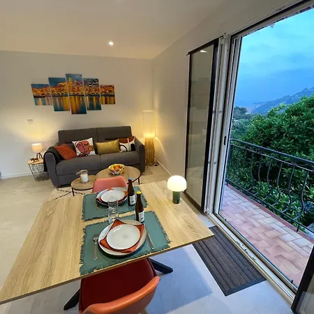 Shangri-la - Entree & Terrasse Privatives - Vue - Parking Guest house Menton